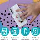 LOVEHANDLE Universal Phone Grip for Smartphones & Mini Tablets - Phone Holder for Hand - Wireless Charging Compatible - Made in The USA - Solid Magenta