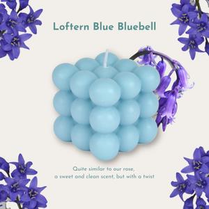 Blue Scented Bubble Candle - Handmade, Natural Soy Wax Based, Uniquely Aesthetic Shaped Candles - Decorative Candles for Home Decor, Velas AromaticasCLOUD CANDLE 2.5IN 3PCS