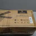 52 Inch Ceiling Fan Brushed Nickel Remote Controlled Dimmable Light Combo - Quiet Reversible - 5 Grey Blades