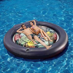 Huge Round 73"x73" Tanning Pool Lounger
Pool Float, Inflatable Sun Tanning, Tanning Chair, Water Lounge Raft for Adults