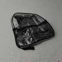 Fomaris Clear Backpack for Stadium Events 12x6x12 Clear Bags Stadium Approved for Sports Concert Festival (Black)