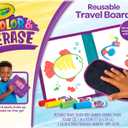 Crayola Color & Erase Drawing Board for Kids, Travel Coloring Kit, Drawing Toy, Toddler Coloring Set, Gift for Kids, 3+