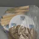 Wooden Step Stool for Kids, Children's Stool Matched Sensory Table, Children Sitting Stool with Assembled Four-Legged, Multi-Purpose Kids Chairs for Bathroom Kitchen Bedroom, Natural Anti-Slip, 2 Pack