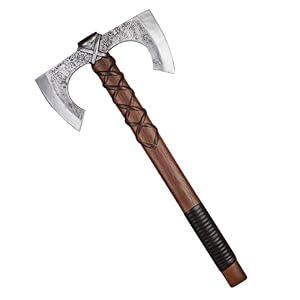 PARTYGEARS Safety Toys PU Foam Double Battle Axe for Kids,Specially Designed for Children with Funy Safety Weapons and Knight Toys