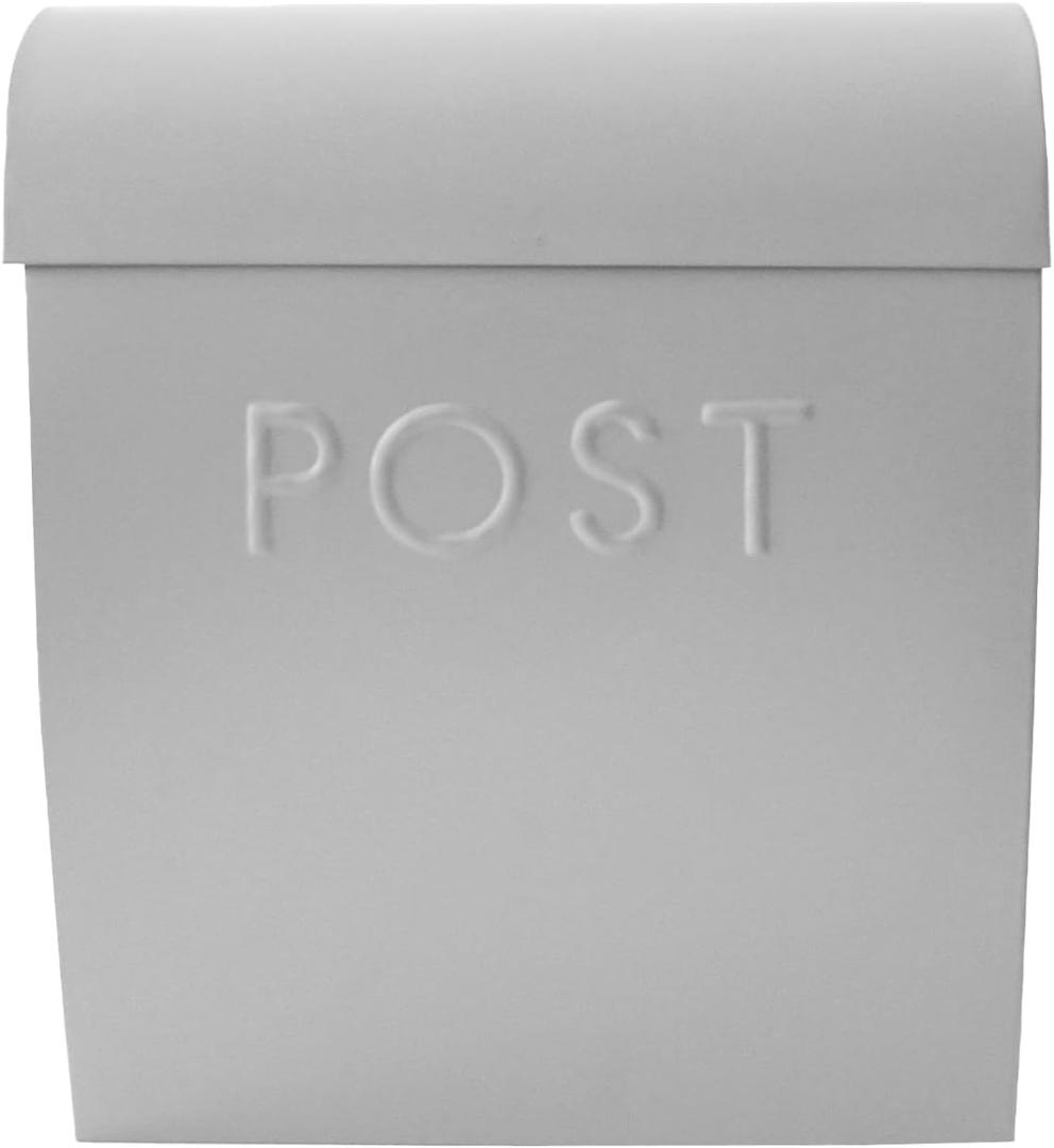 NACH Large Wall Mount Mailbox, 15.07 x 12.44 x 5.39 inches, Gray Mailboxes for Outside Wall Mount, Waterproof - The Sylvia Mailbox