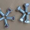 10PCS Front Rear Wheel Bolt Lug Studs 1/2-20 Bolts - 3/4 in. Hex, 1 in. Length Compatible with 610-350 Universal Fit for Some Trailer Tractor Truck Car