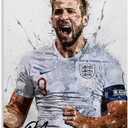 Hurry Kane Poster Soccer Picture 1 Canvas Posters Wall Art Decor Print Paintings for Living Room Bedroom Decoration Unframe:12x18inch(30x45cm)