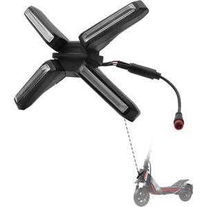 Stio Scooter Xtype Position Light Compatible with Ninebot by Segway ZT3 Pro Kickscooter Xshaped Front Lamp Super Bright Headlight Replacement ZT3 Original Accessories