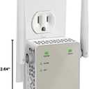 NETGEAR WiFi Range Extender (EX6120) - Add up to 1,500 sq. ft., 25 Devices - AC1200 Dual Band Wireless Signal Extender (Up to 1.2 Gbps Speed), Compact Wall Plug Design Free Expert Help