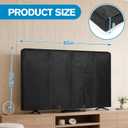 JZHLLA Waterproof Oxford TV Cover for Moving 0.25 Inch Thick Tear Resistance Screen Protector Cover Fits 60"-65" TV with Foam Filling and Bottom Strap for House Moving, Storing
