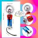 10 Pcs Light Up Ball Wand Flashing LED Ball Wand Spinning Light Magic Wand Toy for Kids Toddlers Colorful Classroom Prizes Party Favor Birthday Gift