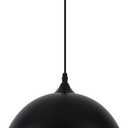 Black Pendant Light, Farmhouse Pendant with Golden Interior Paint, 11.8 Inch Dome for Kitchen, Dining Room, Bar, Foyer, Hallway