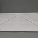18"W x 36"H True Fit PVC Two Equal Panel Farmhouse Fixed Mount Shutters w/Z-Bar, Unfinished (Per Pair - Hardware Not Included)