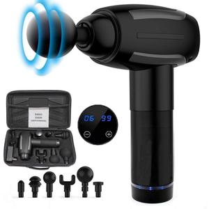 High-end,Durable,Deep Tissue Muscle Massage Device with 6-Speed Adjustment,Eletronic Handheld Massager,Percussion Massage,Muscle Deep Tissue Muscle Deep Relaxation Massagerwith 6 Massage Heads