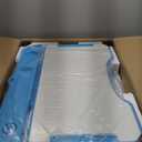 Diroan Kids Functional Desk and Chair Set, Ergonomic Height Adjustable Children School Study Desk with Tilt Desktop, Book Stand, LED Light, Metal Hook and Storage Drawer for Boys Girls(Blue) (Large)