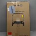 40"/48" Foldable Mini Trampoline Load 330lbs, Portable Exercise Rebounder with Durable Bungee Band, Fitness Trampoline for Adults and Kids