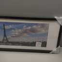 upsimples 10x30 Picture Frame, Display Pictures 8x24 with Mat or 10 x 30 Without, Wall Hanging Panoramic Frames, Black, 1 Pack