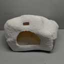 Cat Bed Cave for Indoor Cats, 2-in-1 Cat Cave for Kittens and Small Pets with Removable Washable Cushioned Pillow, Enclosed Cat Bed Cozy Cat House Hideout with Non-Slip Bottom, 15 Inches