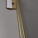 TONIAL 1 Inch Double Curtain Rods 36 to 72 Inches (3 to 6ft), Heavy Duty Decorative Drapery Rod for Windows 24 to 68 Inches (2 to 5.7ft) with Small Cap Finial, Gold