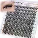 Pawotence Lash Clusters 200pcs Individual Lashes 30D Cluster Eyelash Extensions 11-16mm Eyelash Clusters Lash Extensions for Self Application (30D, 0.07D, 11-16mm Refill)