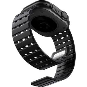Bandletic Compatible with Apple Watch Ultra 2 Band Men Women, Magnetic Silicone Rugged Sport Watchband for iWatch. Size: 49mm/46mm/45mm/44mm/42mm(series 3/2/1)