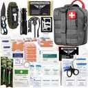 EVERLIT 250 Pieces Survival First Aid Kit IFAK EMT Molle Pouch Survival Kit Outdoor Gear Emergency Kits Trauma Bag for Camping Boat Hunting Hiking Home Car Earthquake and Adventures