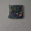 Flower Floral Dish Drying Mat 18x24 inch Microfiber Navy Blue Drying Mats with Hanging Loop Absorbent Green Leaves Dish Drainer Mat Reversible Flowers Drying Pad for Kitchen Counter Sink