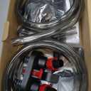 264GPH Canister Filter, 4-Stage External Aquarium Filter Ultra-Quiet Water Circulation Cleaning Machine with Media for Fish Tanks and Aquariums Up to 75 Gallons (264GPH) (Black)