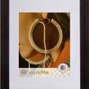 SimpleMe 100% Solid Wood 16x20 Poster Picture Frame with Mat or 18x24 without Mat - Rustic Natural Wooden Wall Photo Frames, Brown