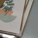 Framed Abstract Boho Wall Art for Living Room, Large Botanical Sage Green Plant Canvas Artwork for Walls, Minimalist Neutral Geometric Line Prints Paintings for Bedroom Hallway 16x24 Inch, 24" H x 16" W x 3Pcs