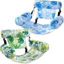 SLOOSH Inflatable Pool Floats Adult,2 Packs Floating Lounge Chairs,Blow up Pool Noodles for Adult Heavy Duty,Floating Chair for Party Summer Water Beach Lake Fun