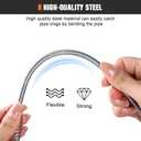 Drain Auger 25 Ft,Plumbing Snake With Drill Adapter,Pipe Clog Remover for Kitchen Bathroom Shower Sink Cleaning,Flexible Spring Steel