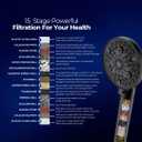 Filtered Shower Head 10 Functions with Handheld, High Pressure Luxury Matte Black Showerhead with Filters, Better Skin and Hair, Water Softener Filters Beads for Hard Water - Remove Chlorine