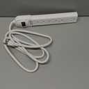 Amazon Basics Surge Protector Power Strip, 6-Outlet, 790 Joules, Circuit Breaker, LED Indicator, 6ft Extension Cord, White (1 Pack)