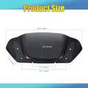 10" Wave Windshield Windscreen Wind Splitter fits for Harley Touring Street Glide FLHX 2023-2024, CVO Street Glide FLHXSE 2023-2024 (Black)