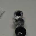 DOITOOL 3Pcs Matte Black Glass Candle Holders Elegant Candlestick Decor for Home Dining Table Wedding Centerpiece Reusable Thick Glass Votive Cups for Living and Banquet