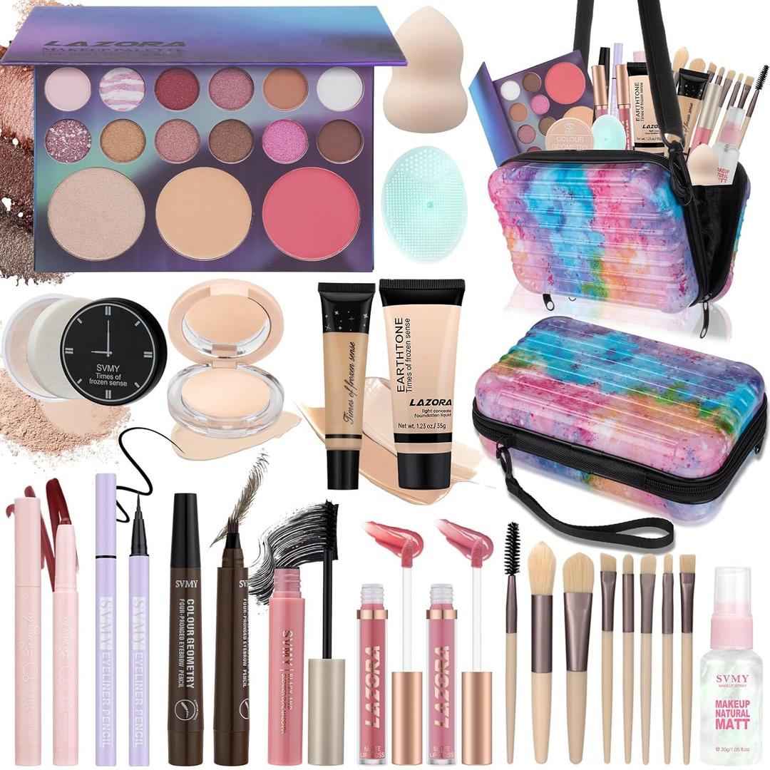 Makeup Kit for Teens Makeup Gift Set for Beginners Teenager Makeup Sets Travel Makeup Kits for Teenagers Girls 14-16 Make Up Kit for Teen & Girls (chx-15275)