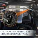 Oil Catch Can, Oil Catch Tank, Oil Separator Catch Can with Hose Kit, Universal Oil Catch Can Tank Polish Baffled Reservoir 300ml Oil Catch Can Tank Kit Universal for Car Truck Engine