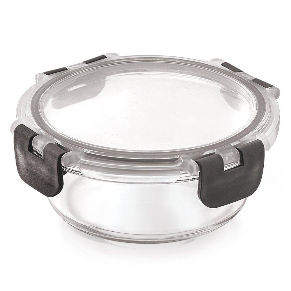 VERONES 2 Packs Glass Food Storage Containers Set, Airtight Glass Lunch Containers, Glass Meal Prep Containers with Lids,Exclusive of BPA, for Microwave, Oven, Freezer & Dishwasher Friendly,Grey