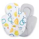 Minne Baby Infant Insert Compatible with 4Moms MamaRoo and RockaRoo Swing, Plush Soft Fabric Reverses to Breathable Cool Mesh, Newborn Insert with Head and Body Support (Geometric)