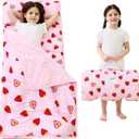 Lasoftan Toddler Nap Mat with Pillow and Blanket, Extra Large Rolled Napping Mats,Slumber Bags for Boys Girls,Kids Sleeping Bag for Daycare, Preschool Travel Camping