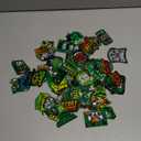 Hotop 48 Pcs Video Game Embroidery Patches Green Pixelated Gaming Sew Iron on Embroidered Applique Repair Iron on Patches for Clothes Boys Gamer Fans