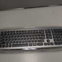 Wireless Keyboard and Mouse Combo - Ultra-Slim Design Full Size Quiet Keyboard with 3 DPI Adjustable Wireless Mouse,Sleep Mode,2.4G Cordless Thin Keyboard Mouse Set for Windows,Mac,Laptop (Black Gray)