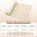 KUUP 100% Cotton Fabric by the Yard, 63" x 2 Yard Unbleached Muslin Fabric