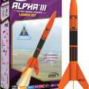 Estes 1427 Alpha III Rocket-Building Kit, Beginner Flying-Rocket Model Kit for Ages 10+, Includes Launch Pad and Controller
