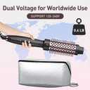 Thermal Brush Hair Curling Brush, 30s Fast Heated Round Brushes 1.5" for Long Lasting Look, Negative Ion Tech, 5 Temp Settings, Less Damage, Universal Voltage for Travel, Easy to Use, Rose Gold