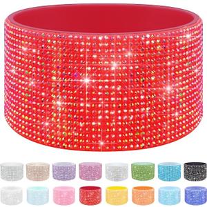 WORBSS Diamond Glitter Silicone Boot for Stanley H2.0 Tumbler 20-30oz Accessories for 2.8-2.9 inch Trapezoidal Cylinder Base Water Bottles Bottom Anti-Slip Protector Sleeve Cover Bumper Decoration