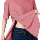 Post Shoulder Surgery Shirts for Women-Full Snap-Open Arm Shoulder Recovery Clothing-Chemo Clothing (Small, Red)