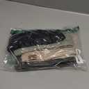 4-Pack Womens Winter Headbands Fuzzy Fleece Lined Cable Knit Ear Warmer Thick Warm Crochet Head Wrap Gifts Stocking Stuffers Criss-Cross Pattern Cold Weather Black Deep Light Grey Beige