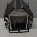 Kingsyard Bird Feeder for Outdoor Hanging, WPC Composite 3 in 1 Mixed Seeds Suet Feeder, Double Suet Cages Mesh Sunflower Bird Feeder, 3 LBS Large Capacity for Finch Cardinal Chickadee, White